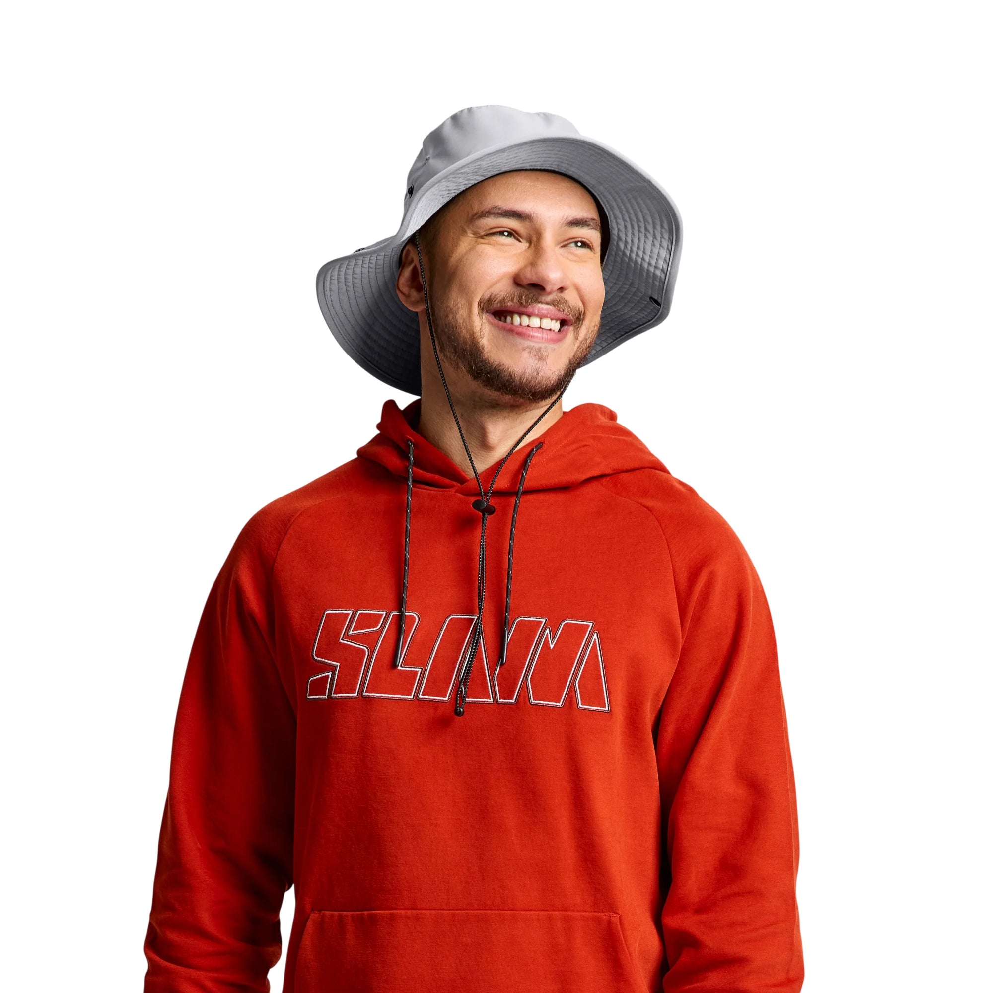 Cappello Uomo Brimmed, idrorepellente, con cordino e trattamento anti-uv 