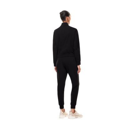 Tuta Uomo Nera, con elastico sul fondo e full zip