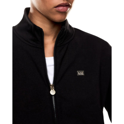 Tuta Uomo Nera, con elastico sul fondo e full zip