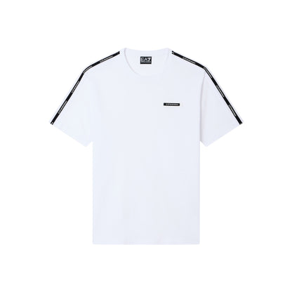 T-shirt Uomo sportiva, girocollo, con logo tape