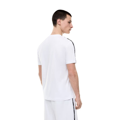 T-shirt Uomo sportiva, girocollo, con logo tape