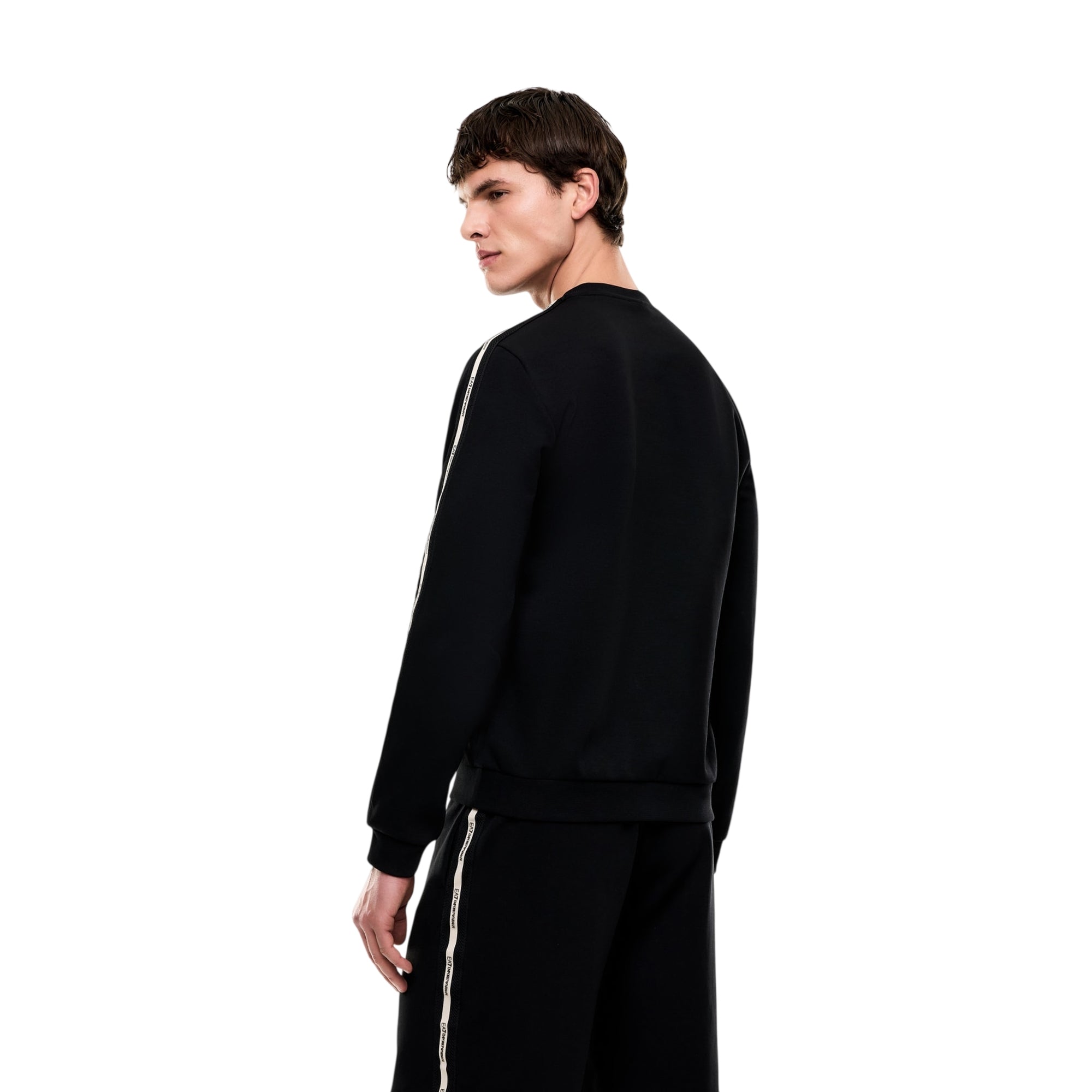 Felpa Uomo regular, con dettaglio logo tape sulle spalle