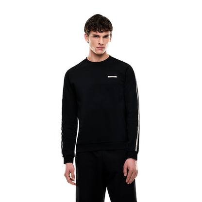 Felpa Uomo regular, con dettaglio logo tape sulle spalle