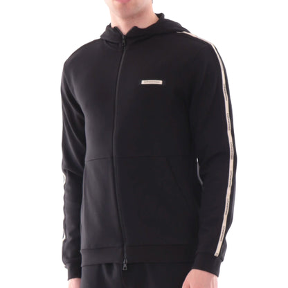 Felpa Uomo full zip, con dettaglio logo sulle spalle