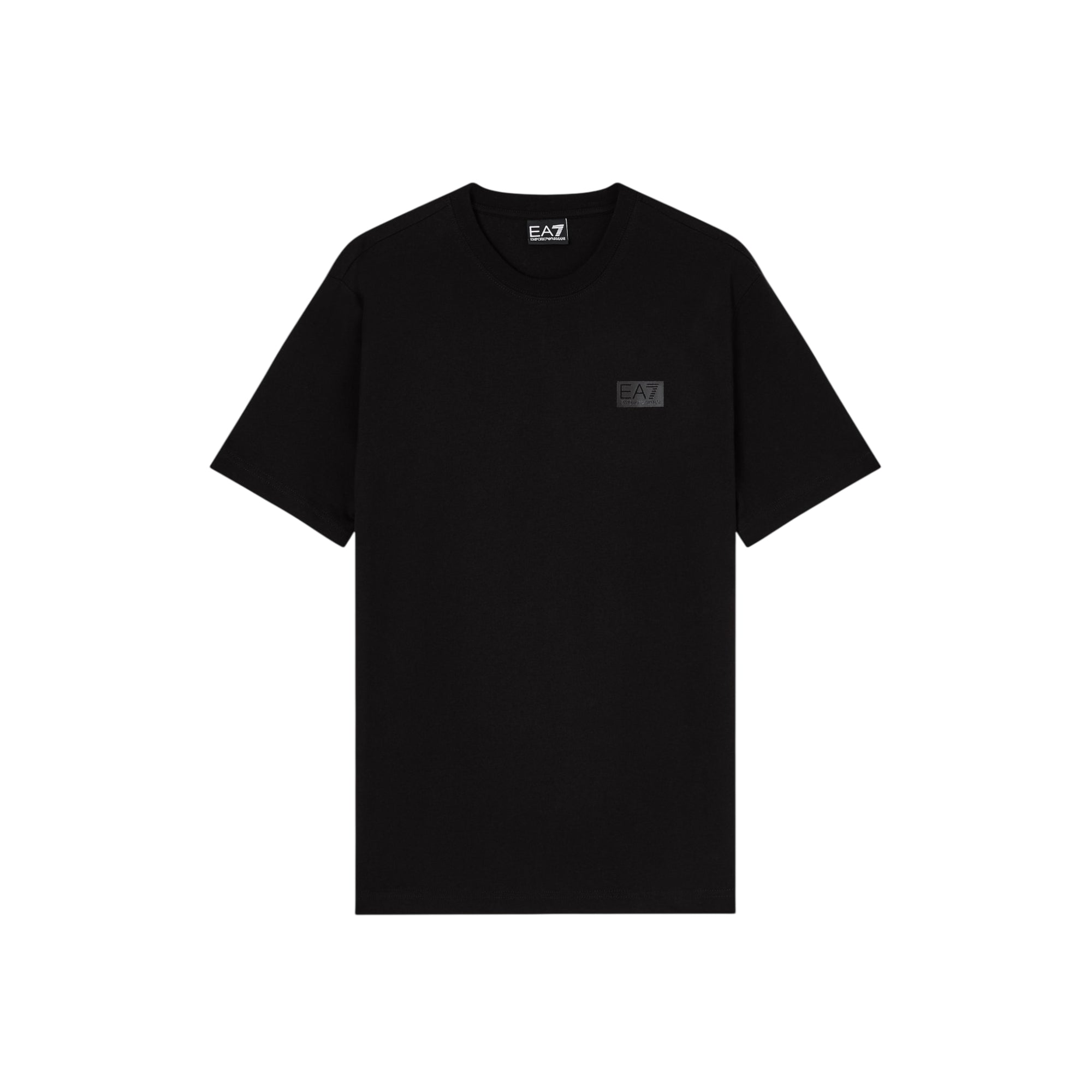 T-shirt Uomo Nera, con maxi stampa in tono colore sulla schiena