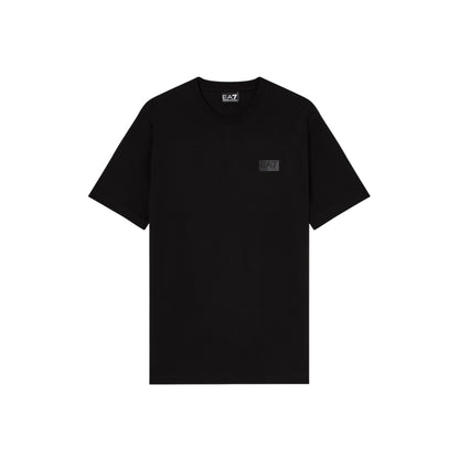 T-shirt Uomo Nera, con maxi stampa in tono colore sulla schiena