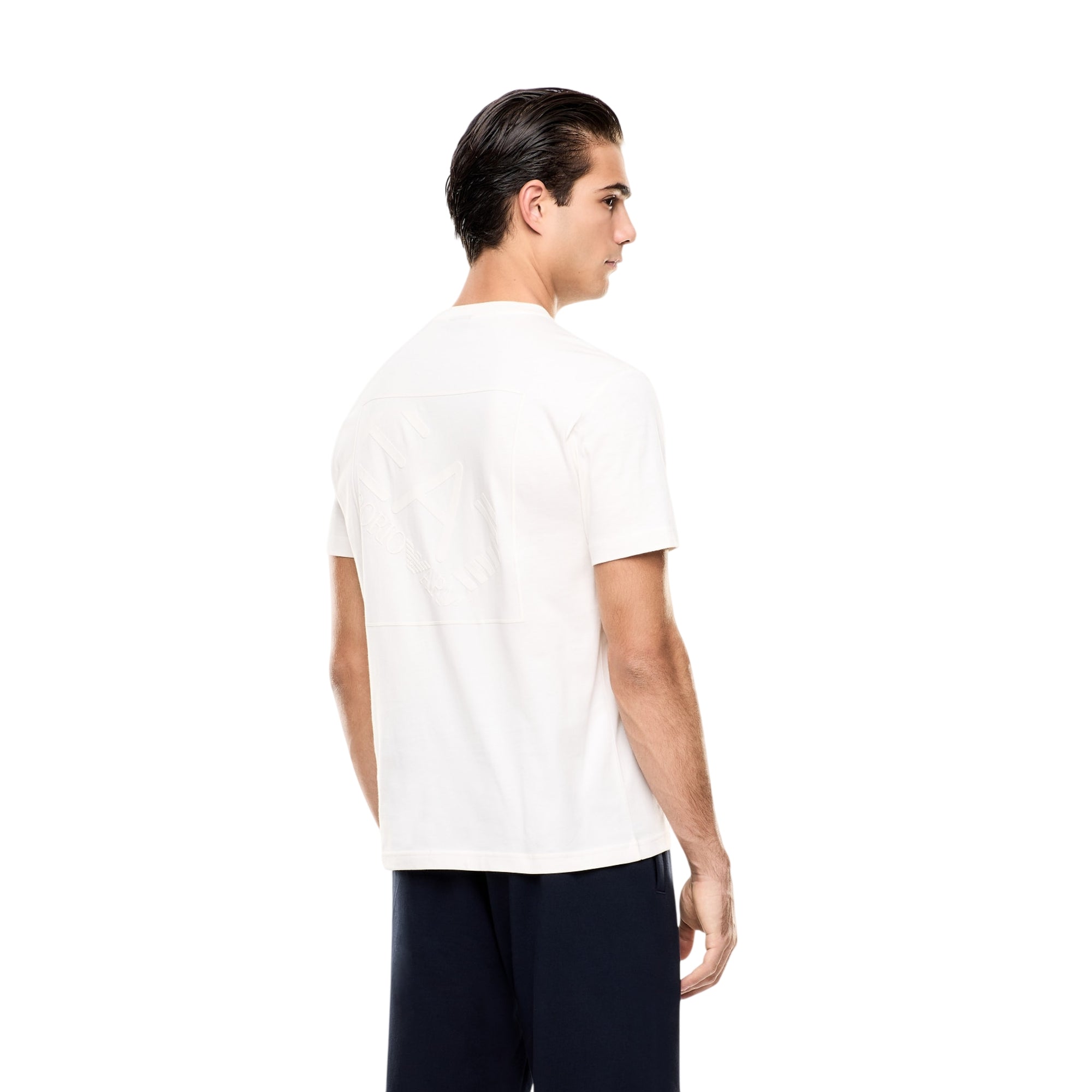 T-shirt Uomo con maxi stampa in tono colore sulla schiena