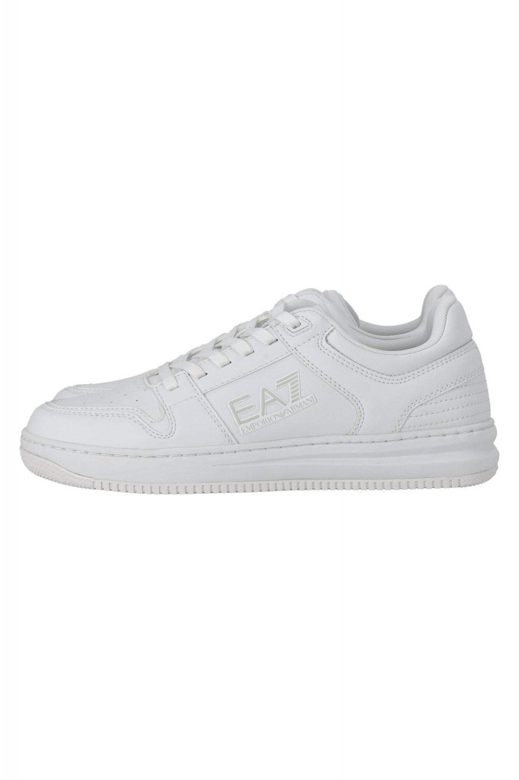 EA7 Sneakers Unisex Training Bianche Ecopelle Taglia 44