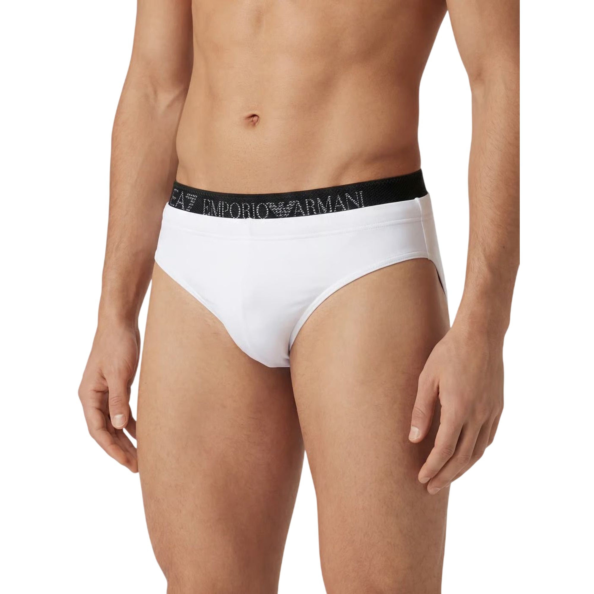 Costume Uomo slip, con fascia logata a contrasto