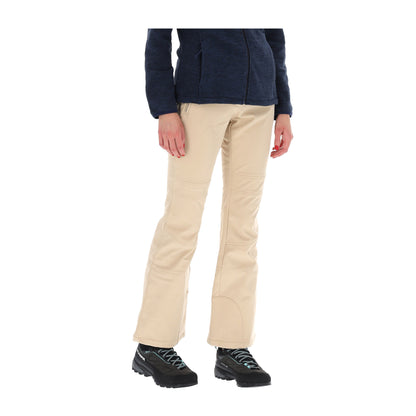 Pantaloni da Sci Donna Beige interno pile