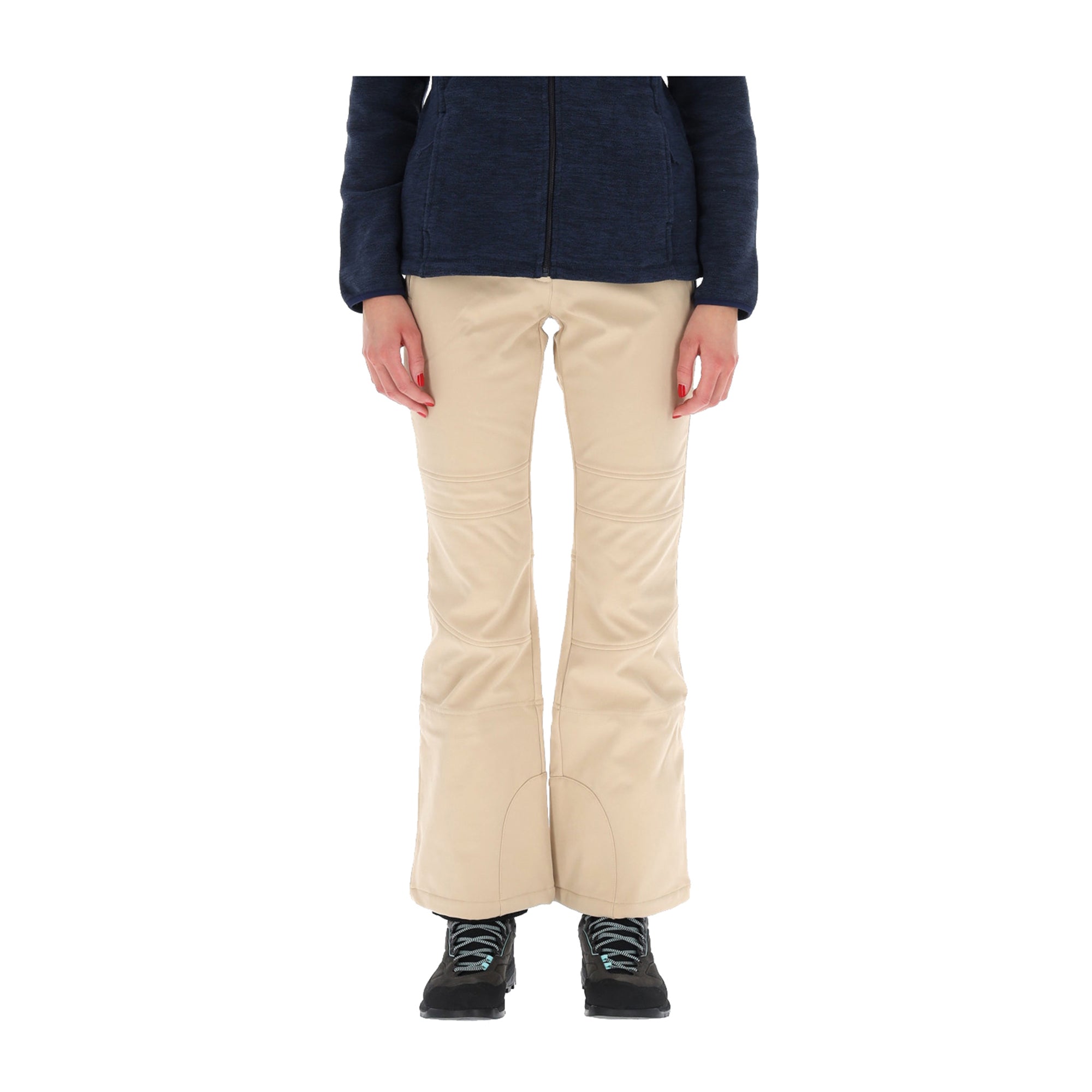 Pantaloni da Sci Donna Beige interno pile