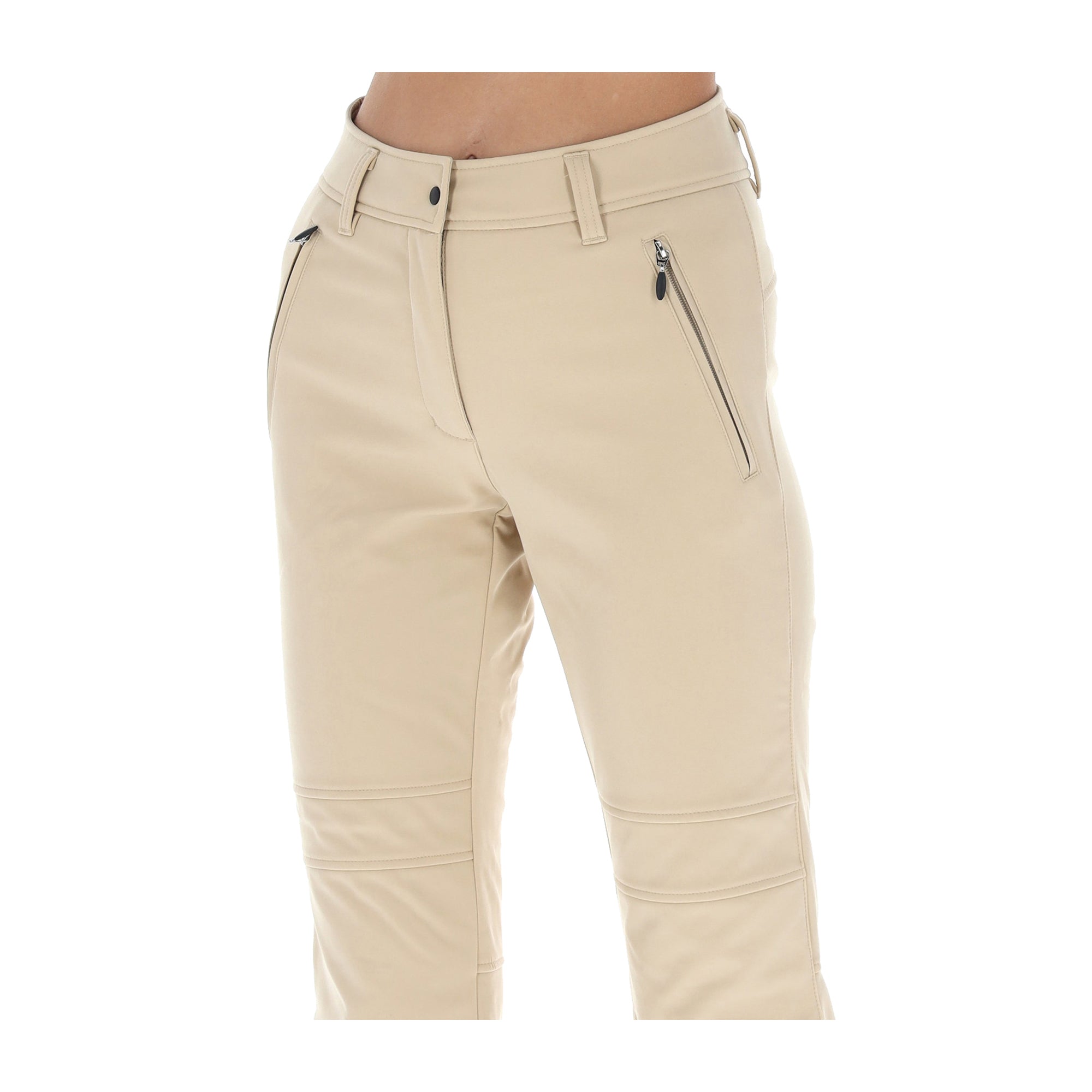 Pantaloni da Sci Donna Beige interno pile