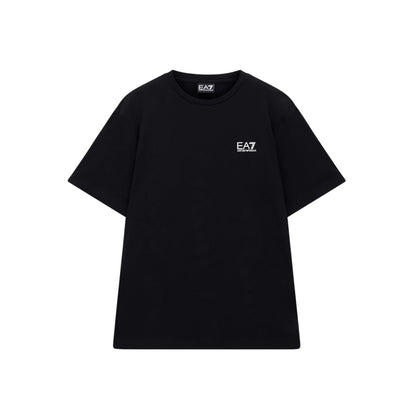 T-shirt Uomo in jersey, Nera, con stampa logo series