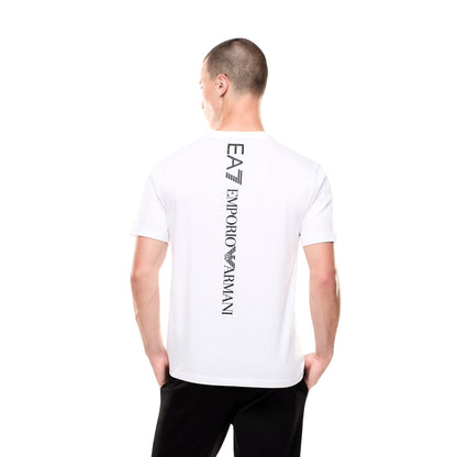 T-shirt Uomo in jersey, Bianco, con stampa logo series