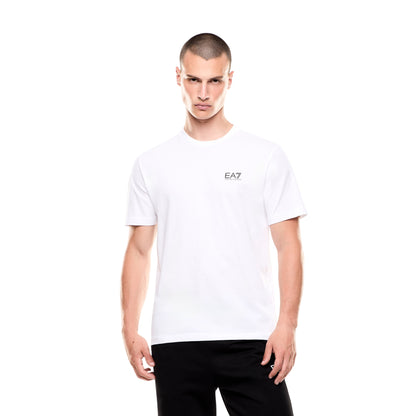 T-shirt Uomo in jersey, Bianco, con stampa logo series