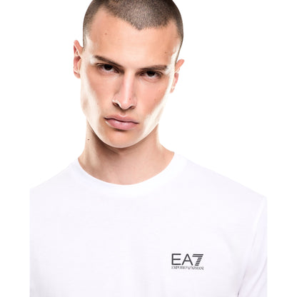 T-shirt Uomo in jersey, Bianco, con stampa logo series