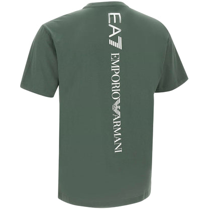 T-shirt Uomo in jersey, Verde, con stampa logo series