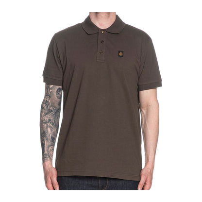 Polo Uomo Kurt in piquet di cotone, con patch logo