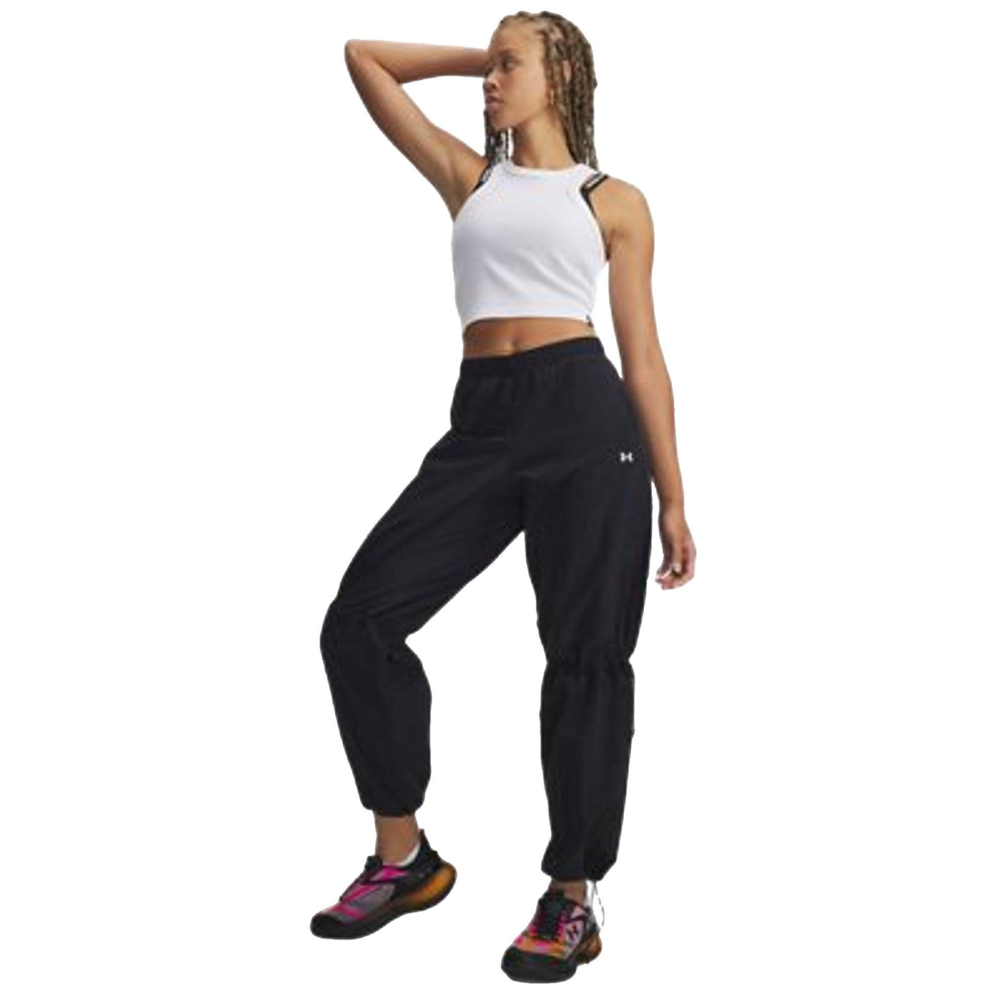 Pantalone sportivo Donna resistente all'acqua modella intera frontale