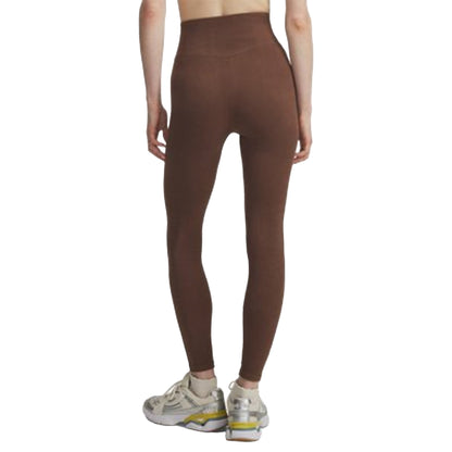 Leggings Donna Seamless Cotton Marrone retro