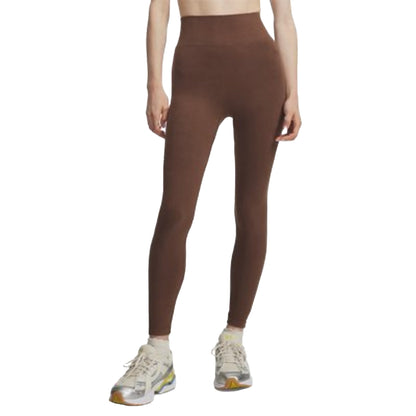 Leggings Donna Seamless Cotton Marrone
