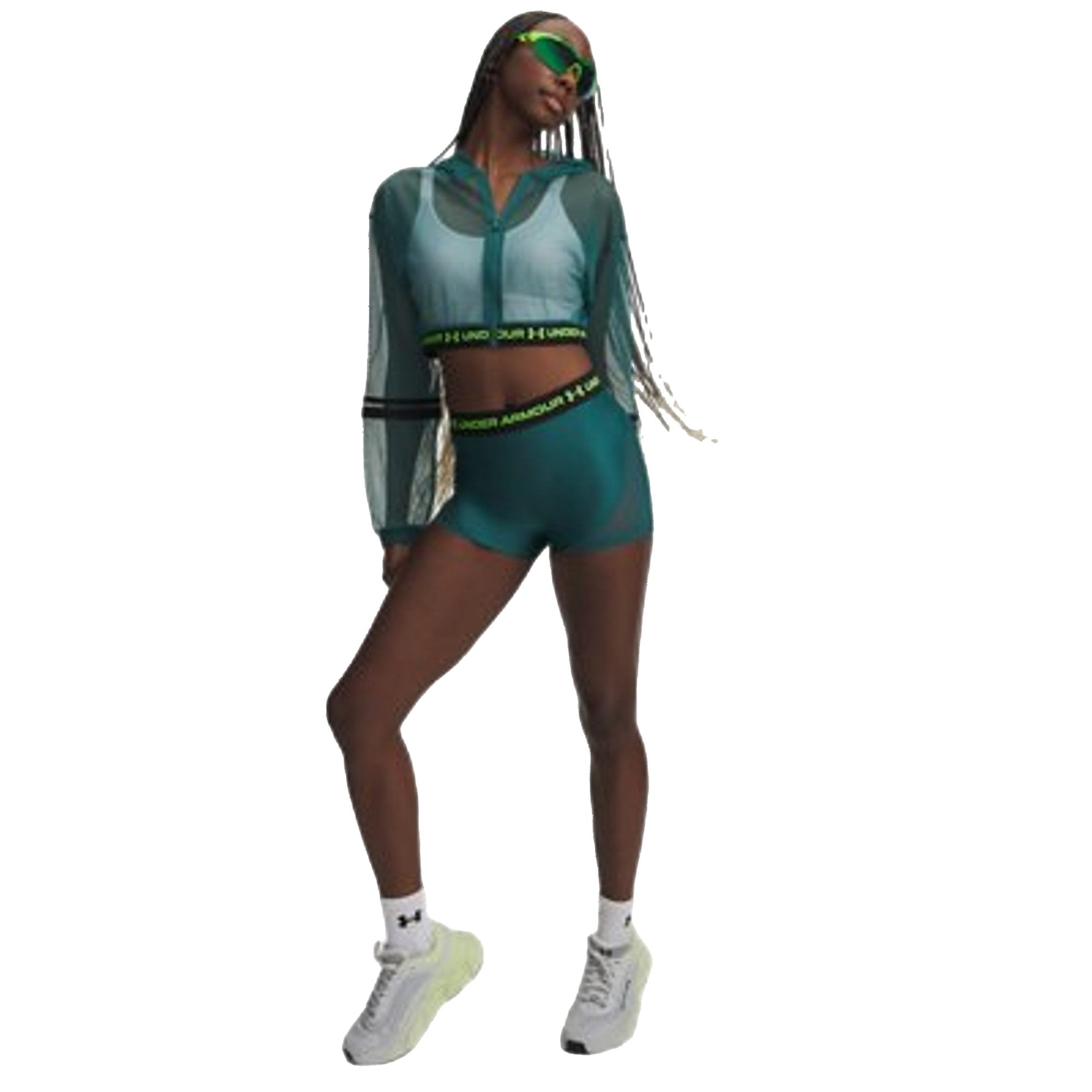 Shorts Donna sportivi in mesh traspirante modella