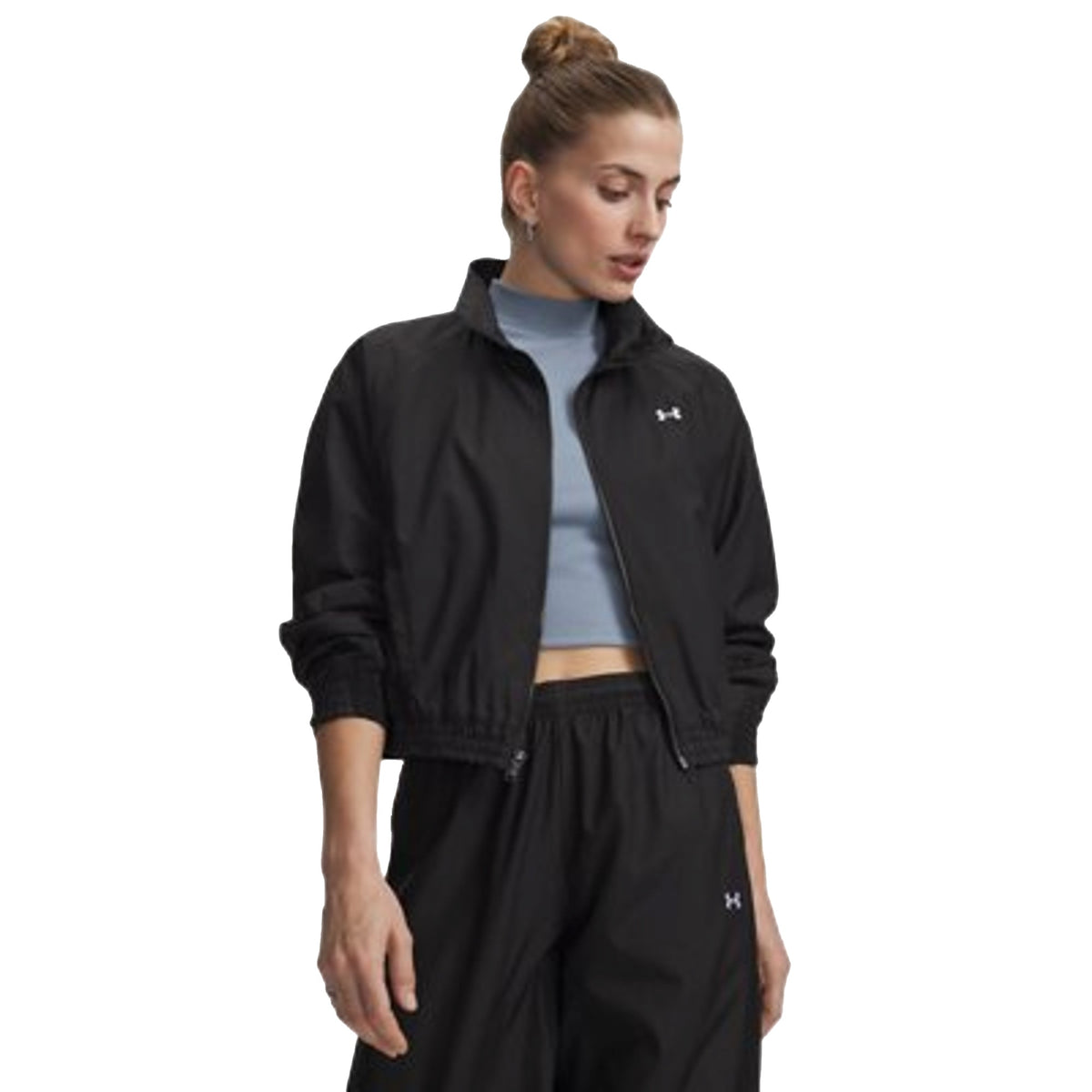 Giacca Donna UA Icon Woven Nero