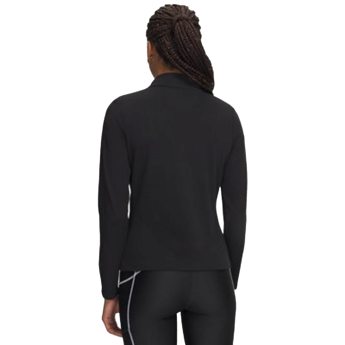 Felpa Donna full zip Motion nera retro