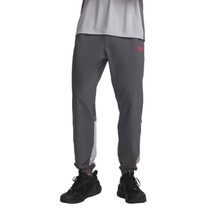 Pantalone Uomo Utility Woven Grigio, modello frontale