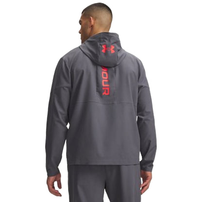 Giacca Uomo Tech Utility Woven Grigio modello retro