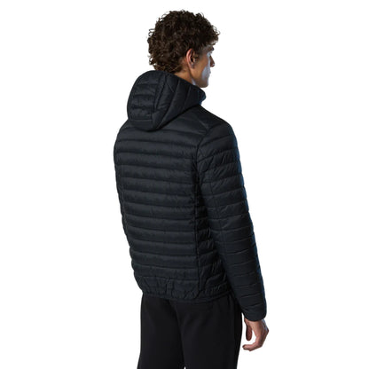 Piumino Uomo Zephyr Nero, con cappuccio e patch logo