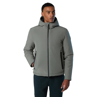 Giacca Hobart Uomo in softshell Verde modello frontale