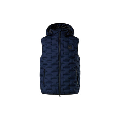 Gilet Uomo Laser trapuntato senza cuciture Blu navy