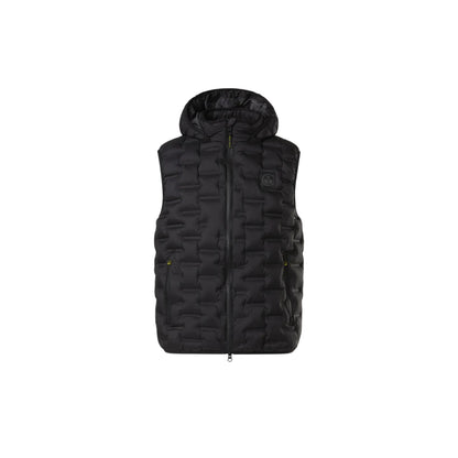 Gilet Uomo Laser trapuntato senza cuciture Nero