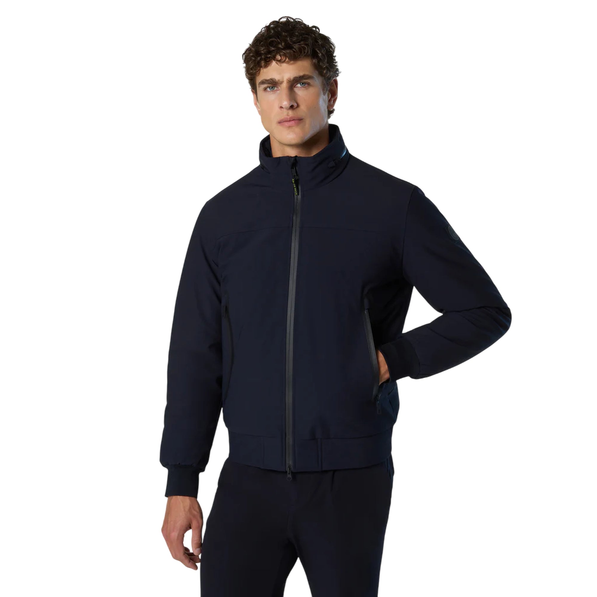 Giacca bomber Uomo Voyager Sailor Navy modello frontale