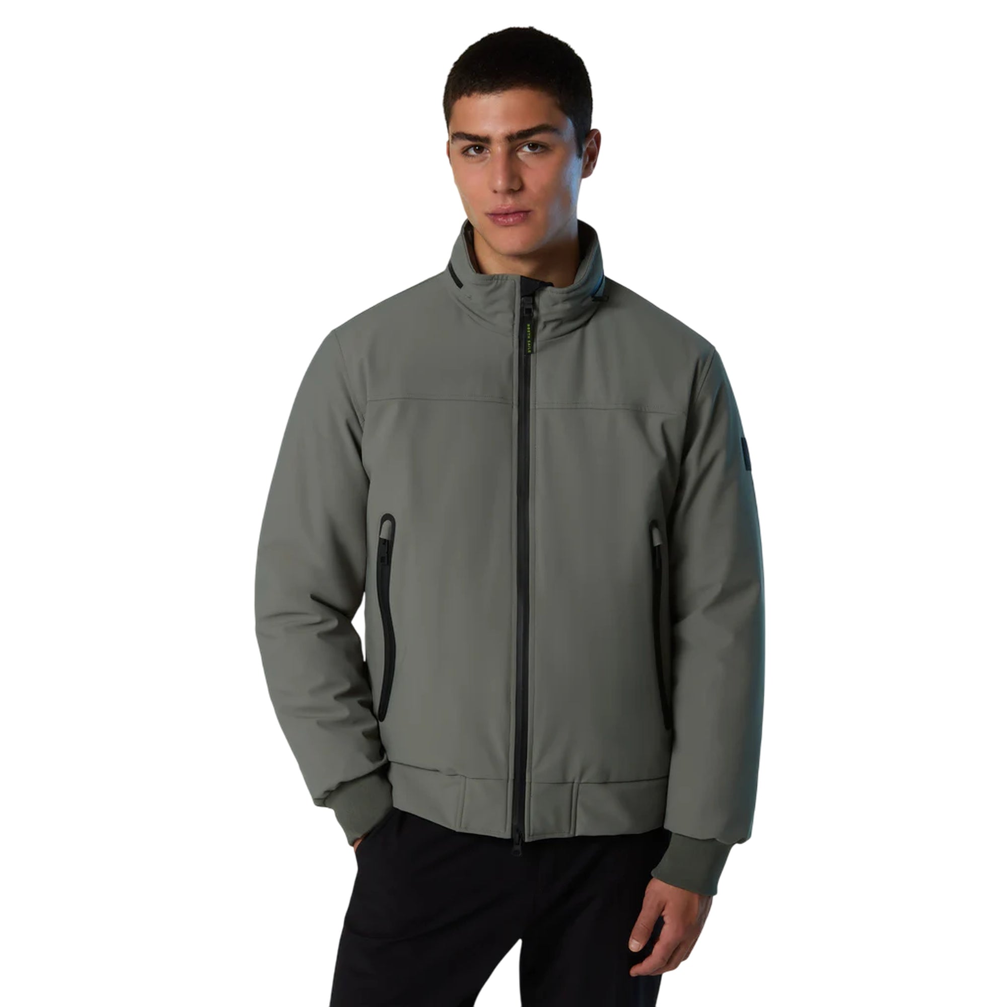 Giacca bomber Uomo Voyager Sailor Verde modello frontale