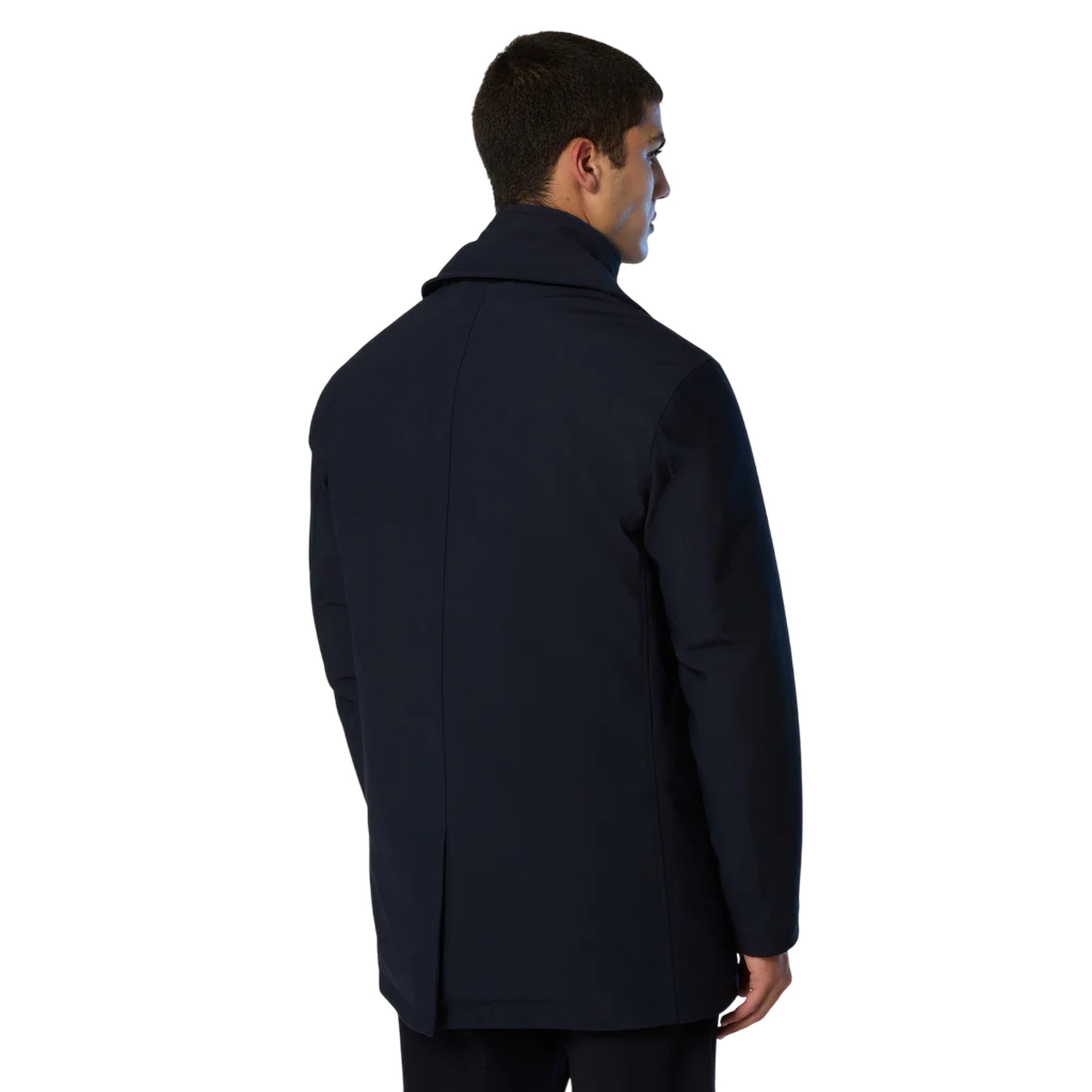 Trench Uomo North Tech imbottito Navy modello retro