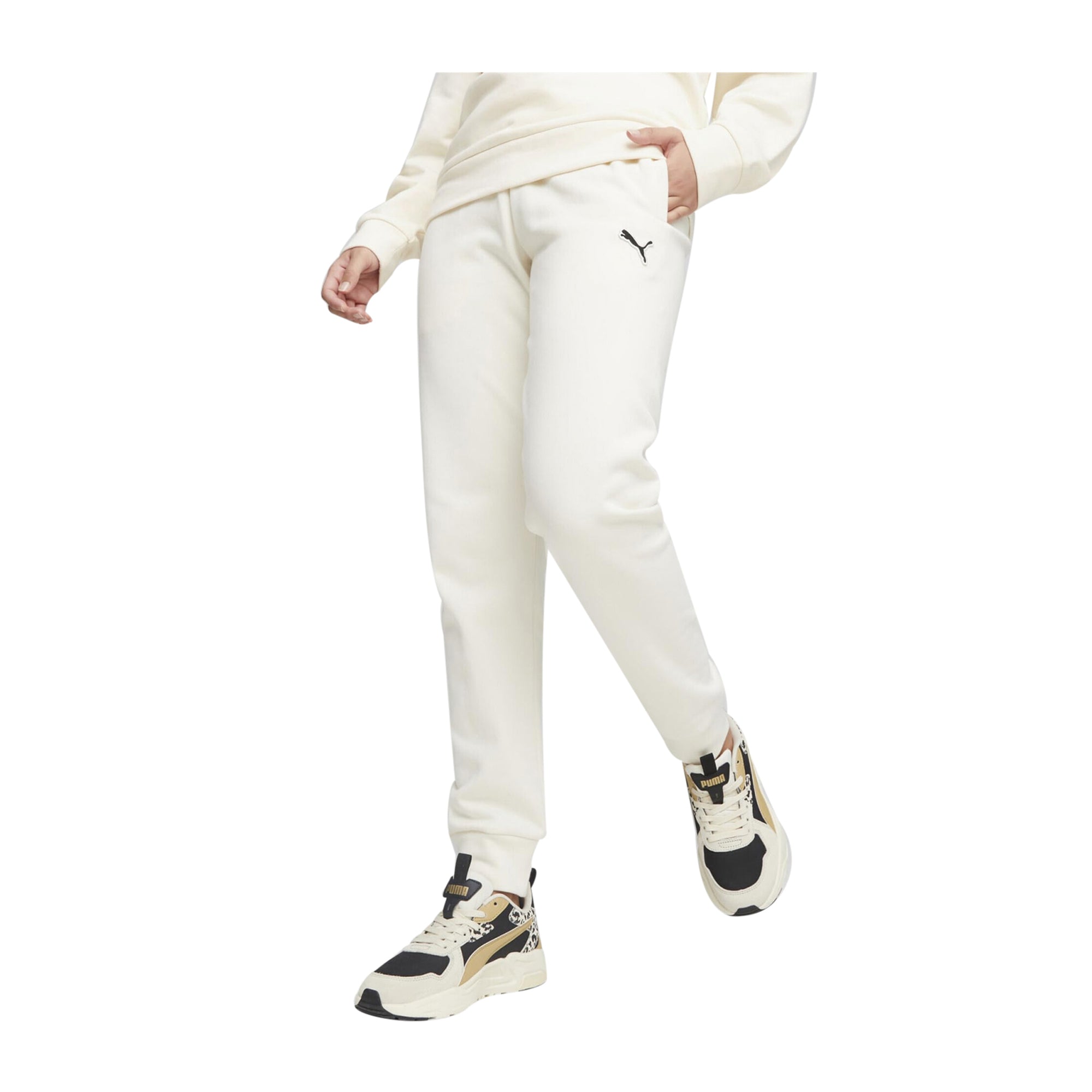 PUMA Pantaloni da Tuta Donna Better Essentials Bianco