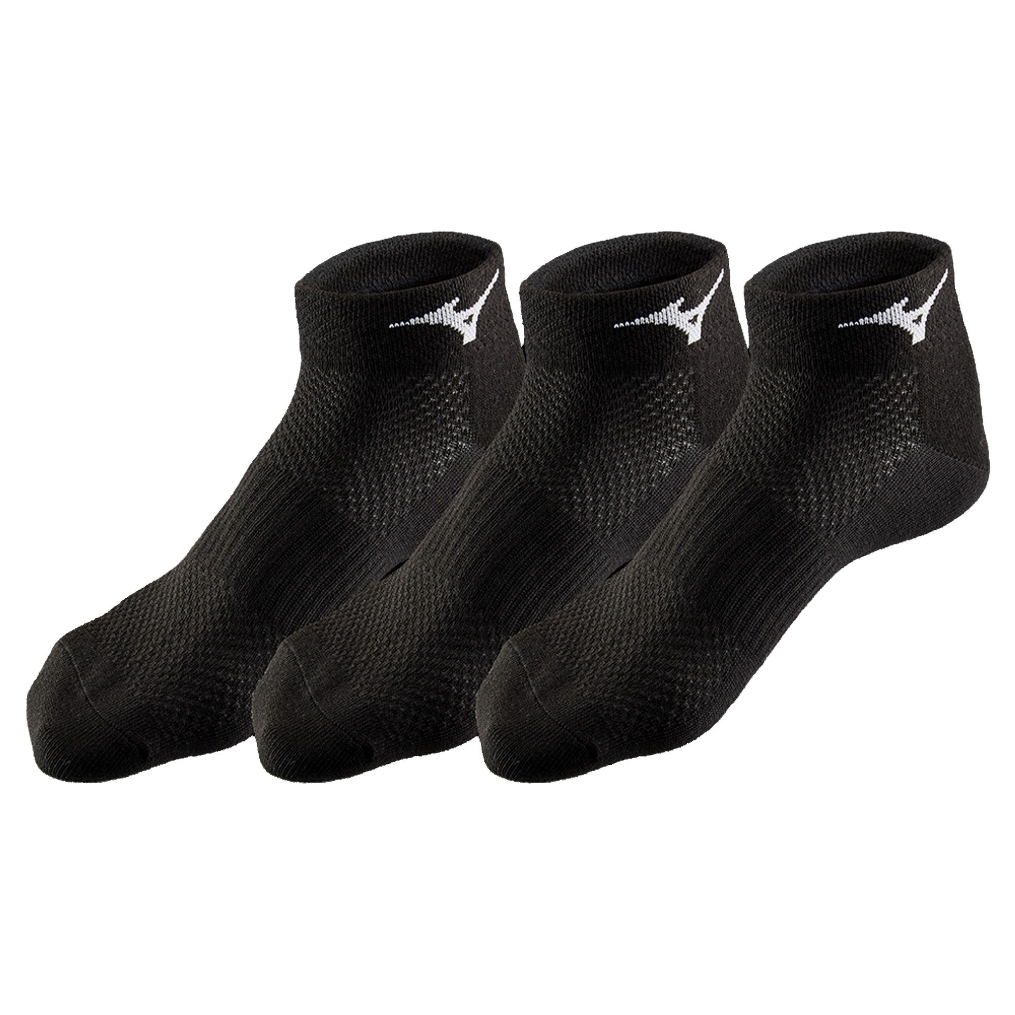Tre paia di Calzini Mid Unisex da Corsa Nero