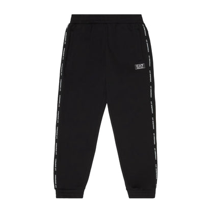 EA7 Pantaloni jogger Bambino con logo series Nero