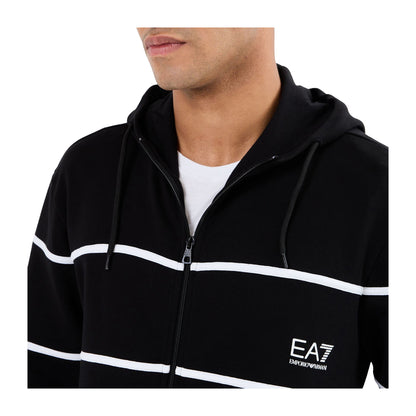 EA7 Felpa con Zip Uomo Nero