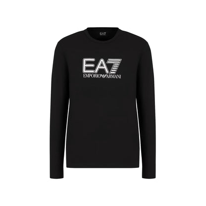 EA7 T-shirt Uomo Manica Lunga Nero