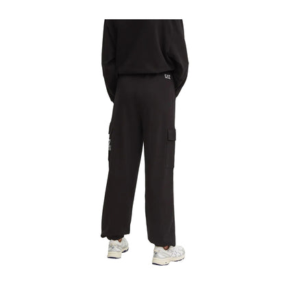 EA7 Pantaloni Donna tuta con tasche cargo Nero