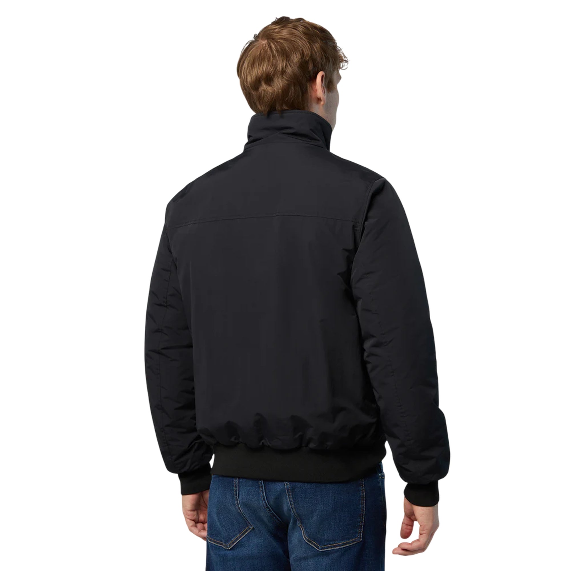 Giacca Uomo Sailor in nylon nero modello retro