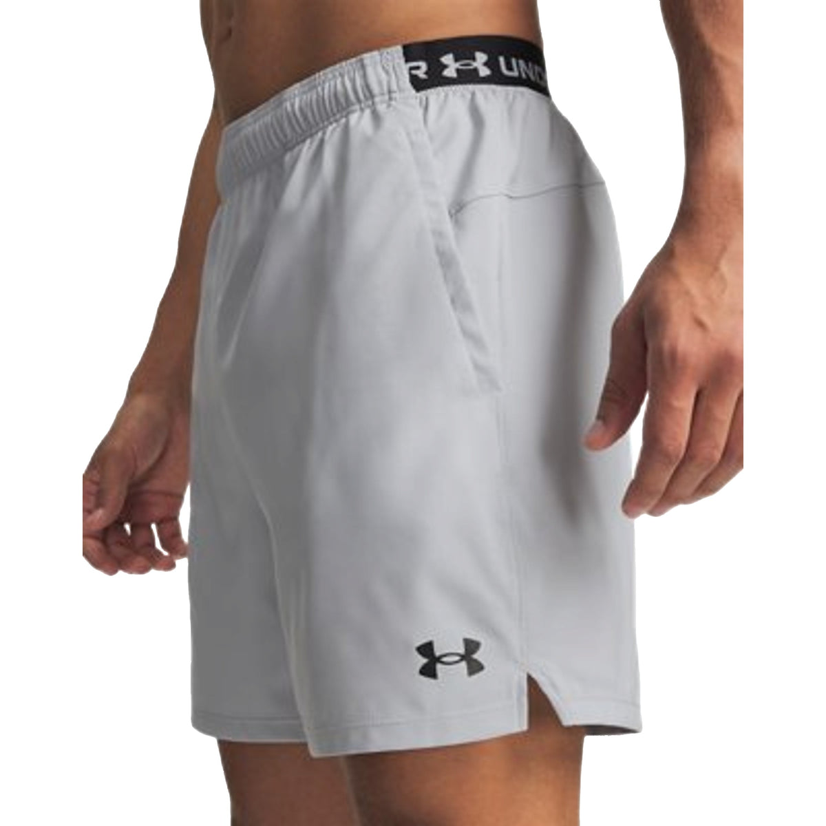 Shorts Uomo UA Vanish Woven DC Grigio laterale