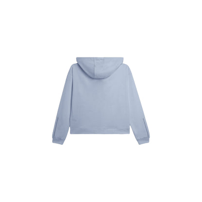 Felpa Donna con zip e dettagli ricamati retro