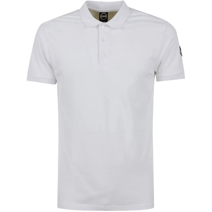 Polo Uomo a tinta unita, in cotone, con patch logo