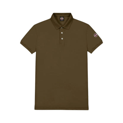 Polo Uomo, in cotone Verde, con maniche corte