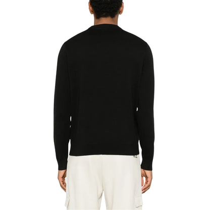 Maglia Uomo dal taglio classico, con scollatura girocollo Nera 