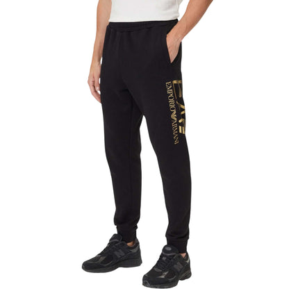 Pantalone Uomo sportivo, da tuta, con stampa logo Oro